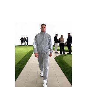 NEW ADIDAS Stadium 3S Tracksuit Men's XL Metal Grey JX5615 JX5621